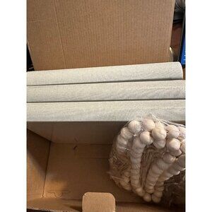 Set of 3 Decorative Blank Light green‎ books with wooden bead bookmarks - new